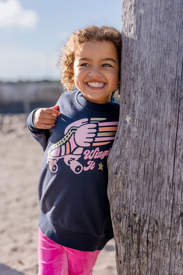 Milky Girls Jumper 2Y Wingin It Sweat