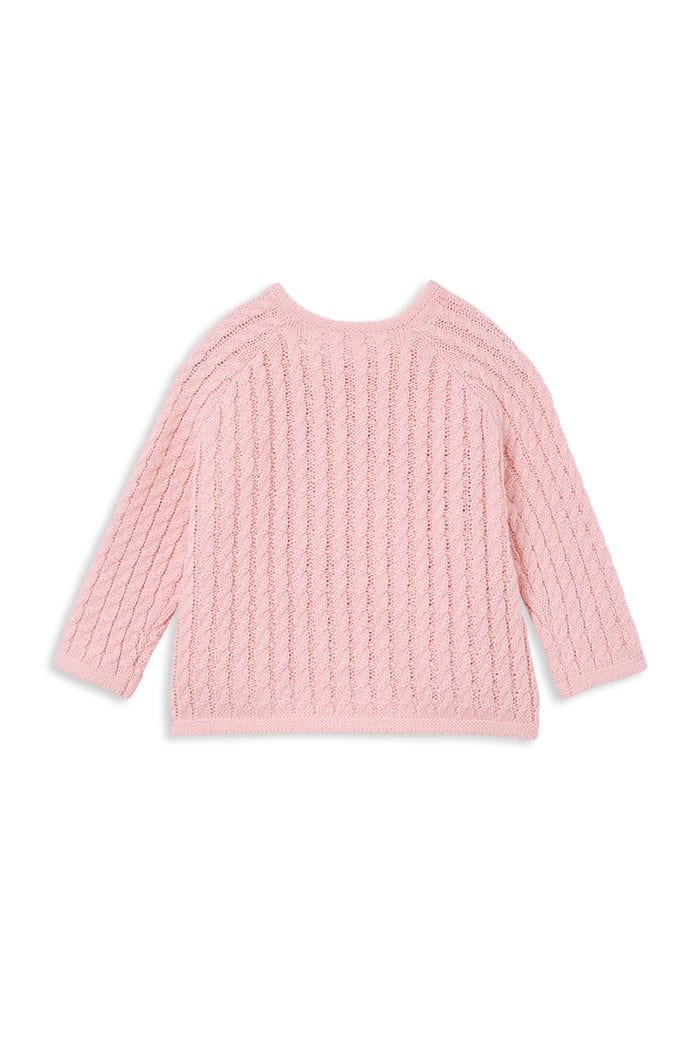 Milky Girls Jumper Powder Pink Knit Cardigan
