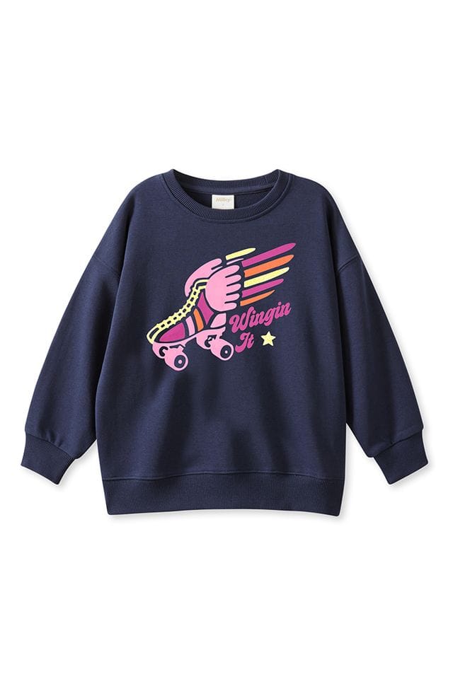 Milky Girls Jumper Wingin It Sweat