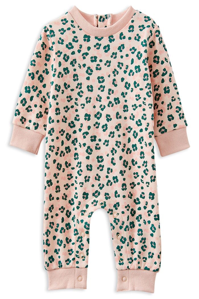 Milky Girls Onesie Leopard Fleece Romper