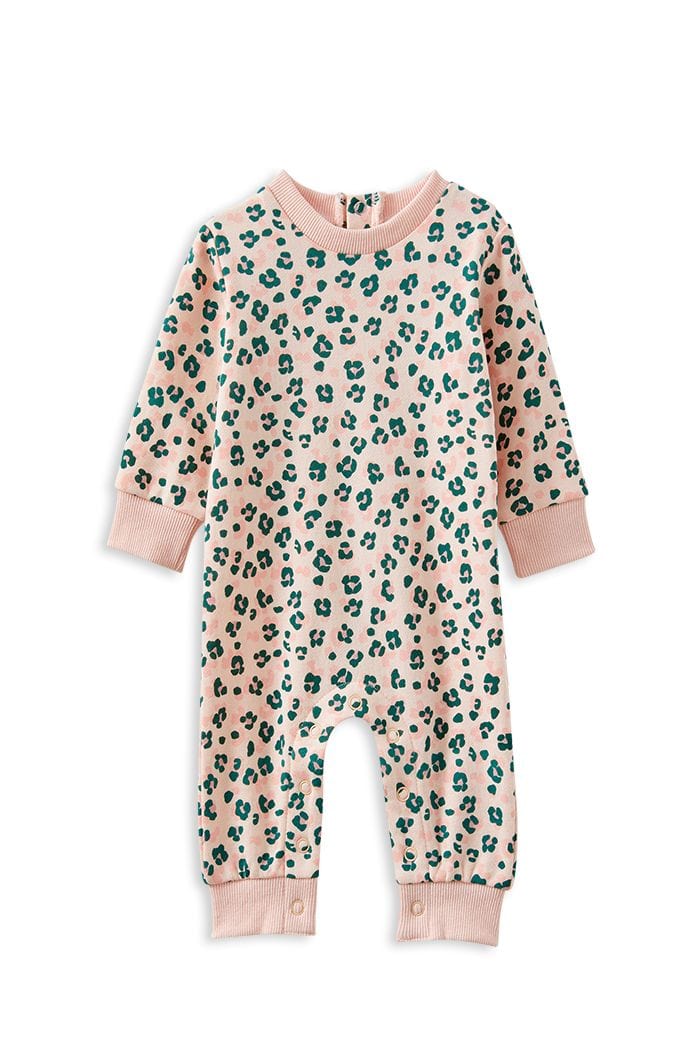 Milky Girls Onesie Leopard Fleece Romper