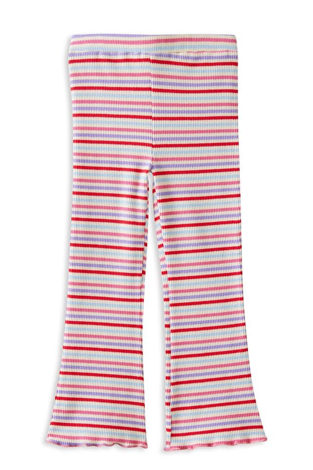 Milky Girls Pants Jellybean Waffle Flared Legging