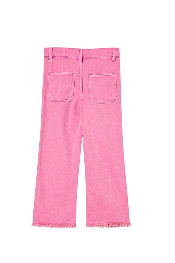 Milky Girls Pants Pink Denim Crop Jeans
