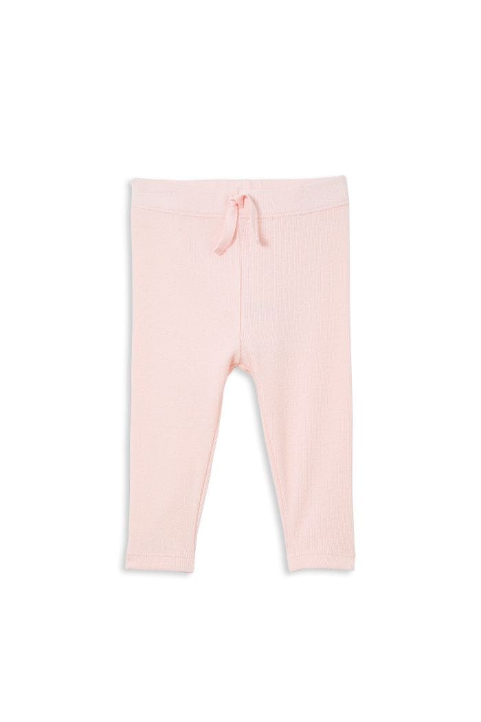 Milky Girls Pants Powder Pink Rib Baby Pant
