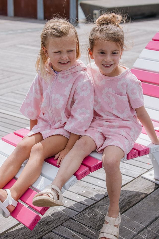 Milky Girls Swimwear Floral Terry Towelling Cover Up