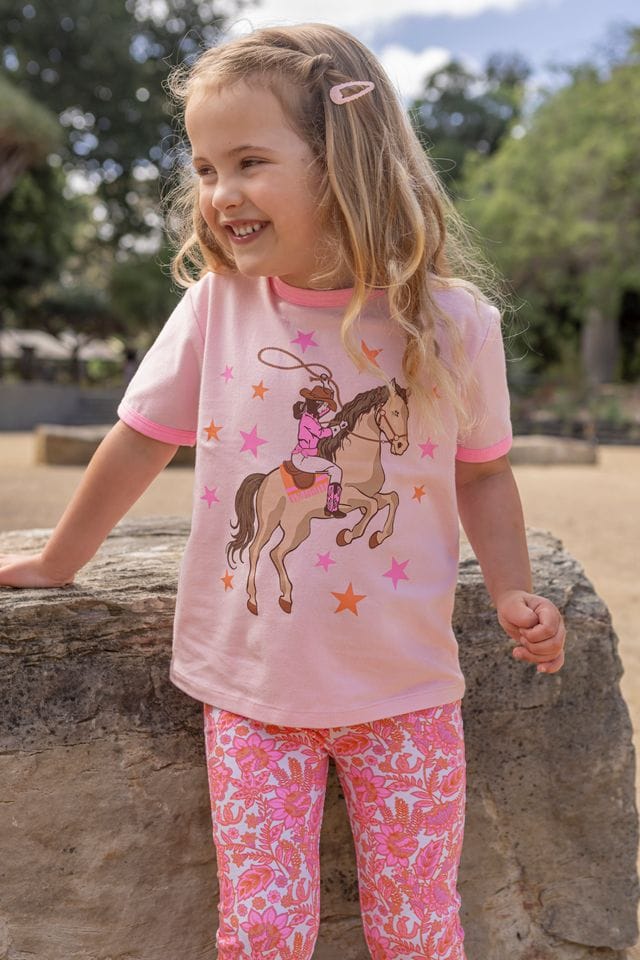 Milky Girls Tee 2Y Pony Club Tee