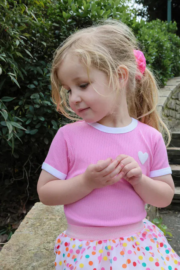 Milky Girls Tee Bonbon Rib Tee