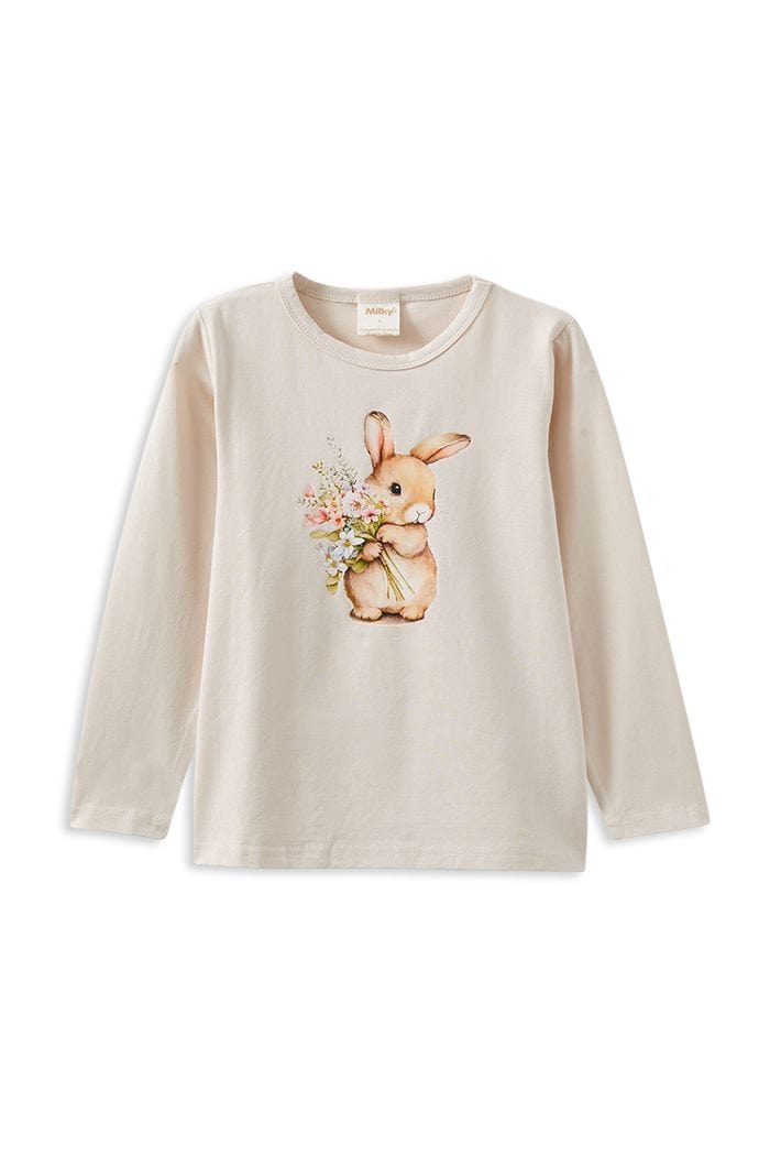 Milky Girls Tee Bunny Bouquet Tee