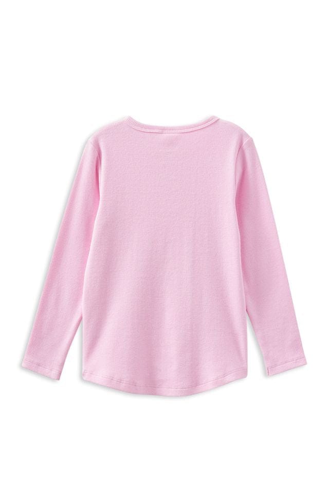 Milky Girls Top Marshmellow Henley