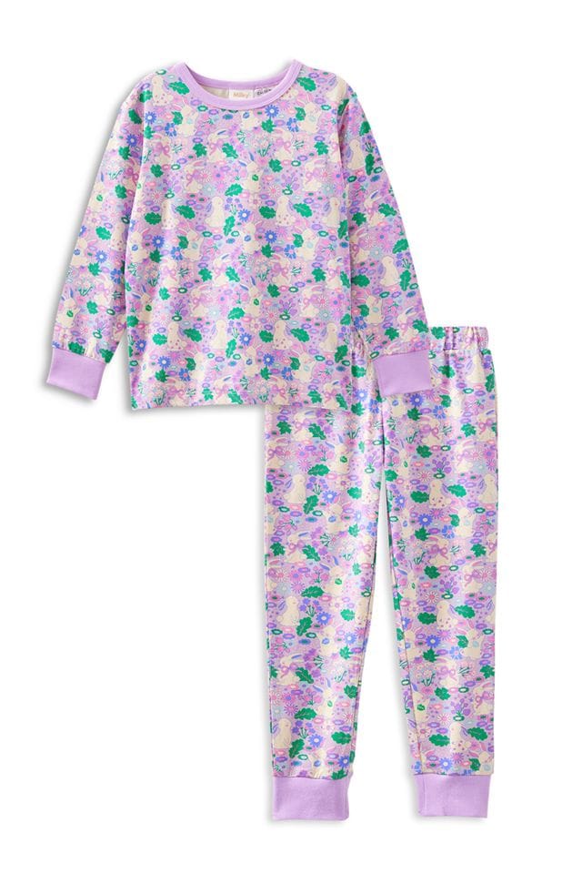 Milky Unisex Sleepware 2Y Bunny & the Blossoms PJs