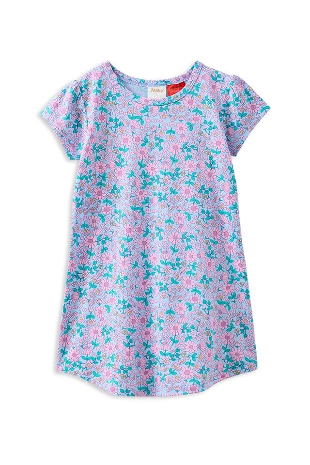 Milky Unisex Sleepware 2Y Daisy Field Nightie