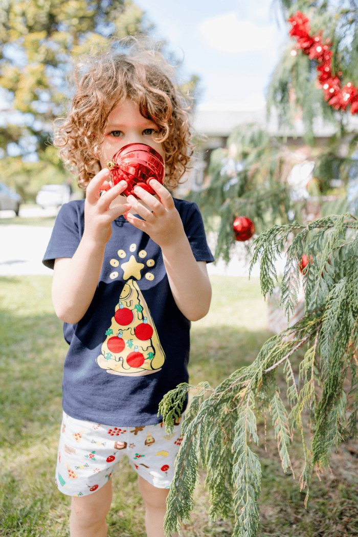 Milky Unisex Sleepware Christmas Pizza PJs