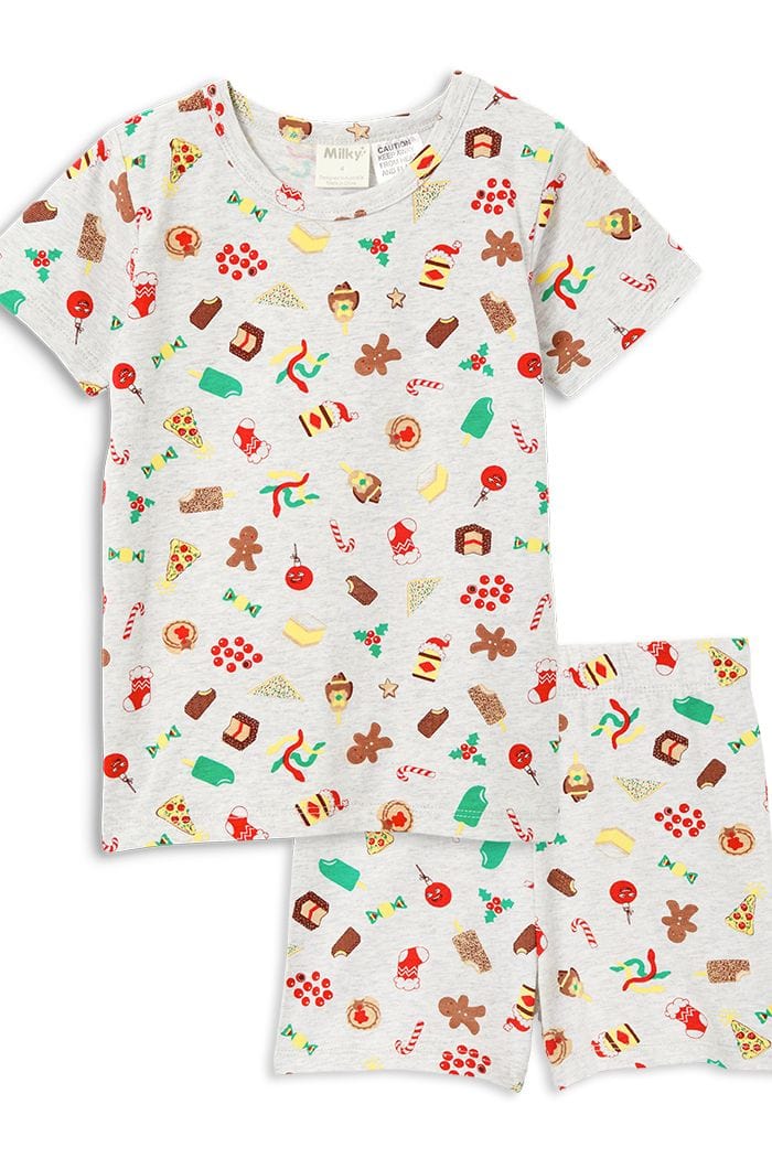 Milky Unisex Sleepware Summer Christmas PJs