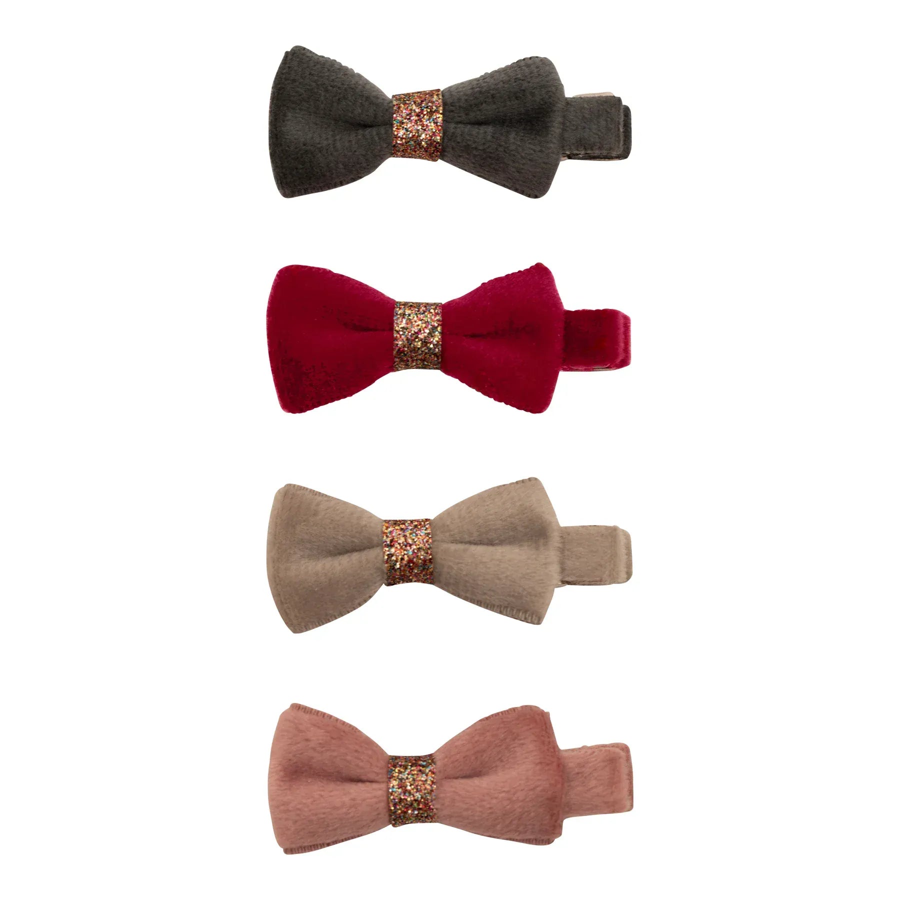 Mimi & Lula Accessory Hair Christmas Velvet Bow Clips