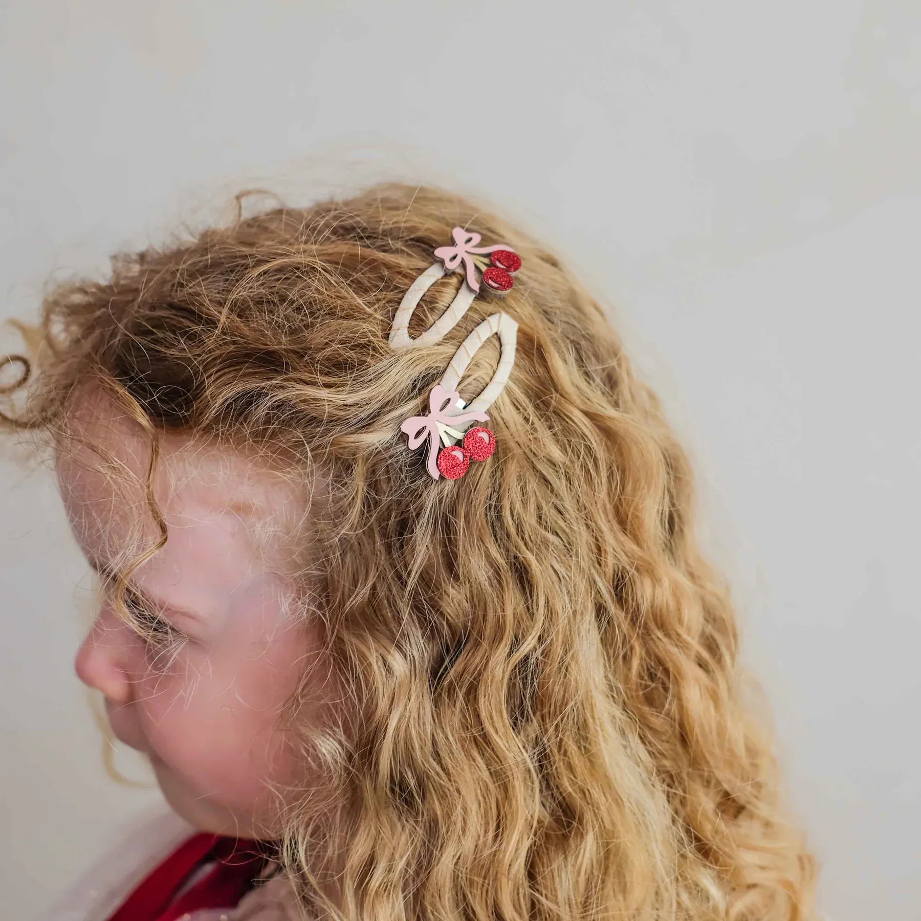 Mimi & Lula Accessory Hair Fancy Cherries Clips