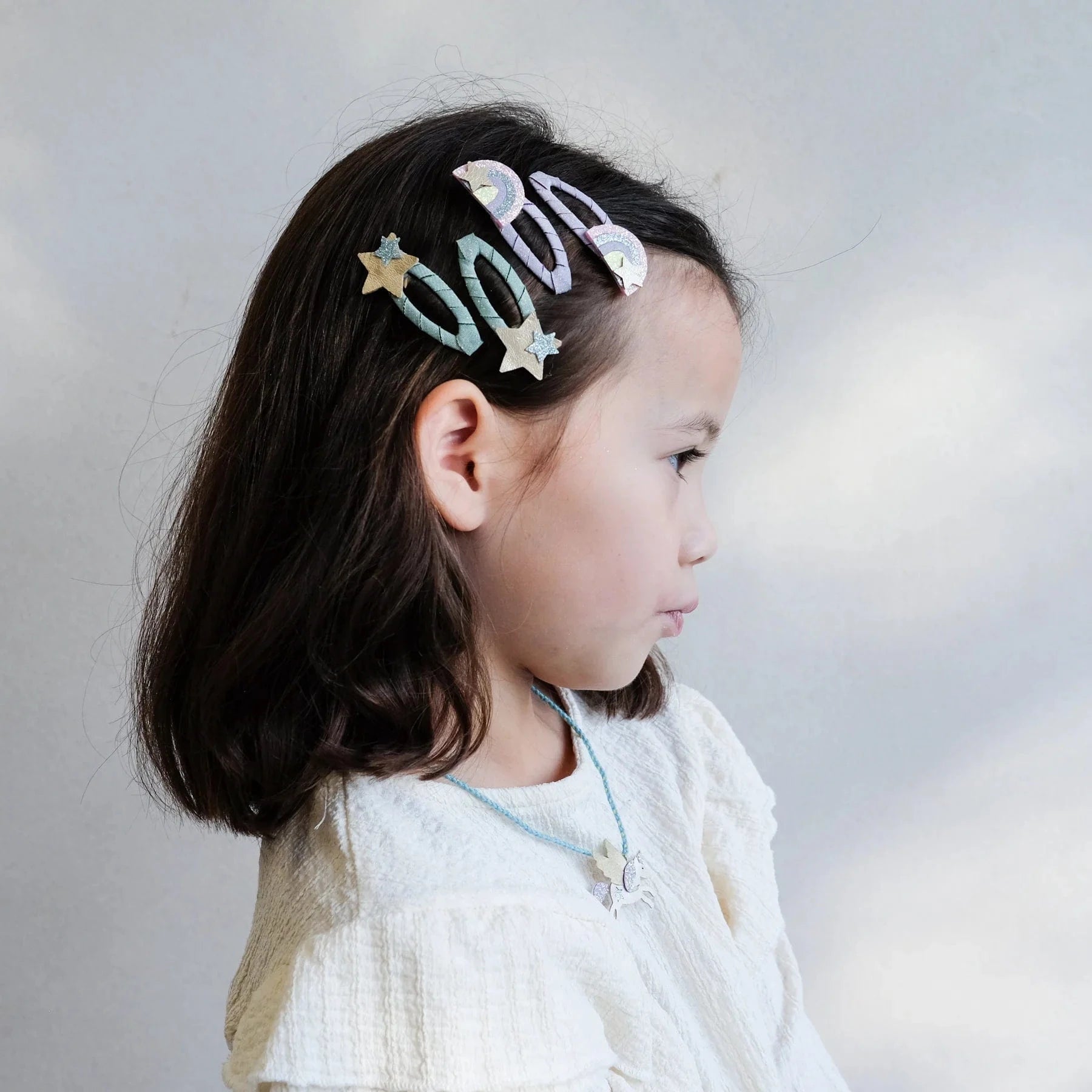 Mimi & Lula Accessory Hair Over The Rainbow Clip Set