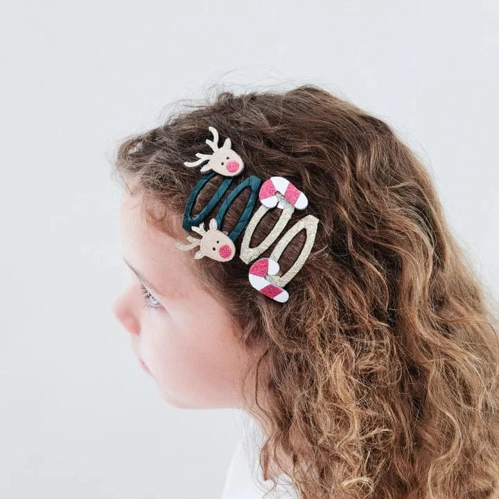 Mimi & Lula Accessory Hair Rudolph & Candy Cane Clic Clacs