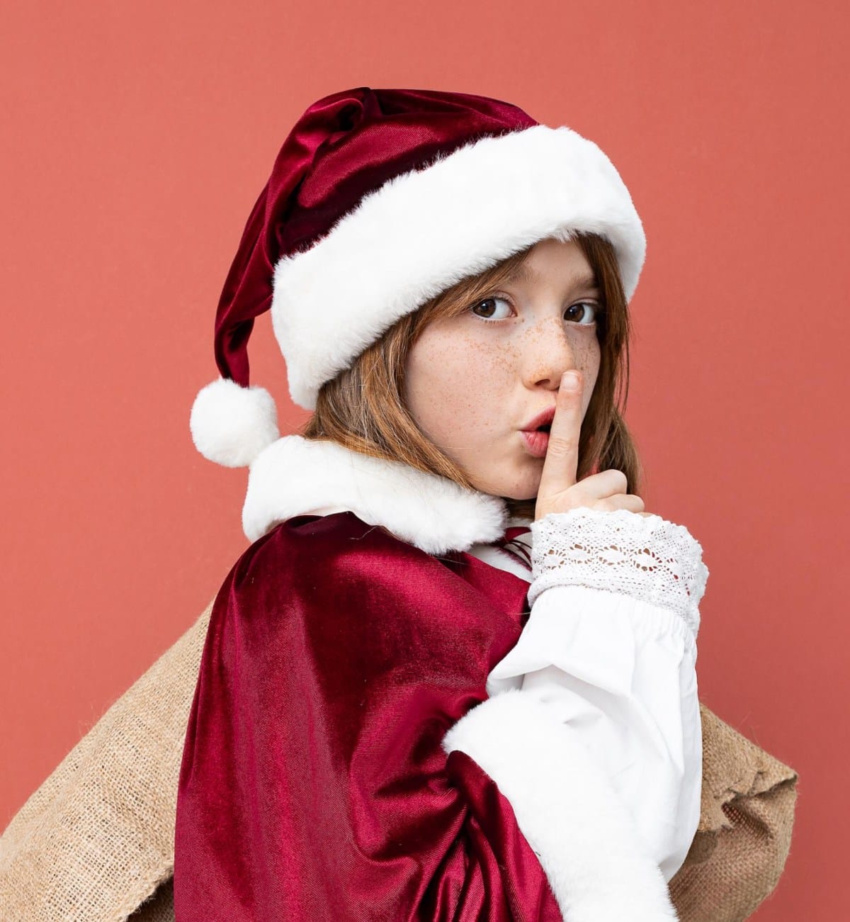 Mimi & Lula Accessory Hair Santa Hat - Red