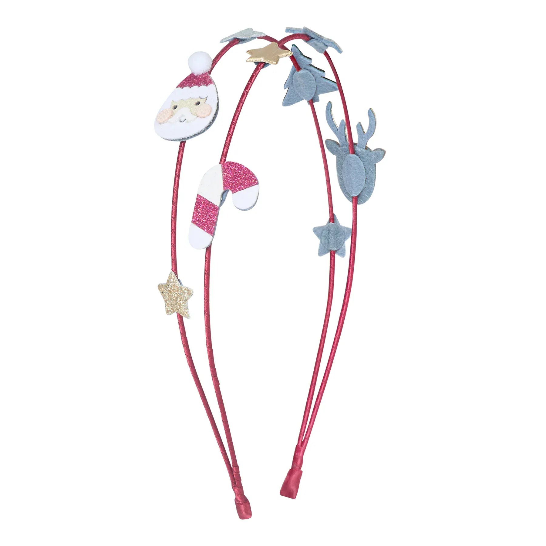 Mimi & Lula Accessory Hair Santa & Rudolph Double Alice Headband
