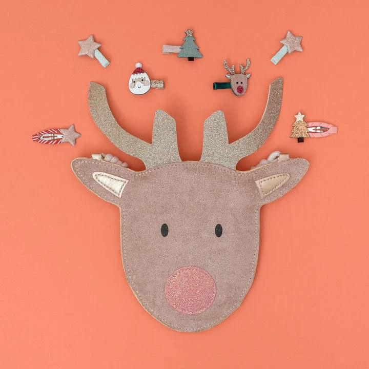 Mimi & Lula Accessory Hair Santa & Rudolph Mini Clic Clacs