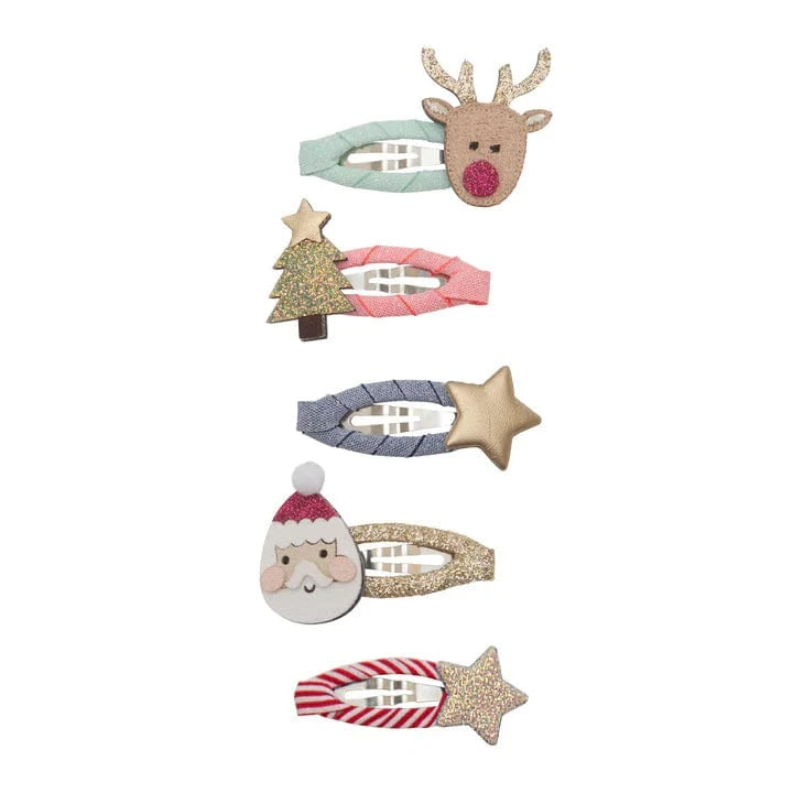 Mimi & Lula Accessory Hair Santa & Rudolph Mini Clic Clacs