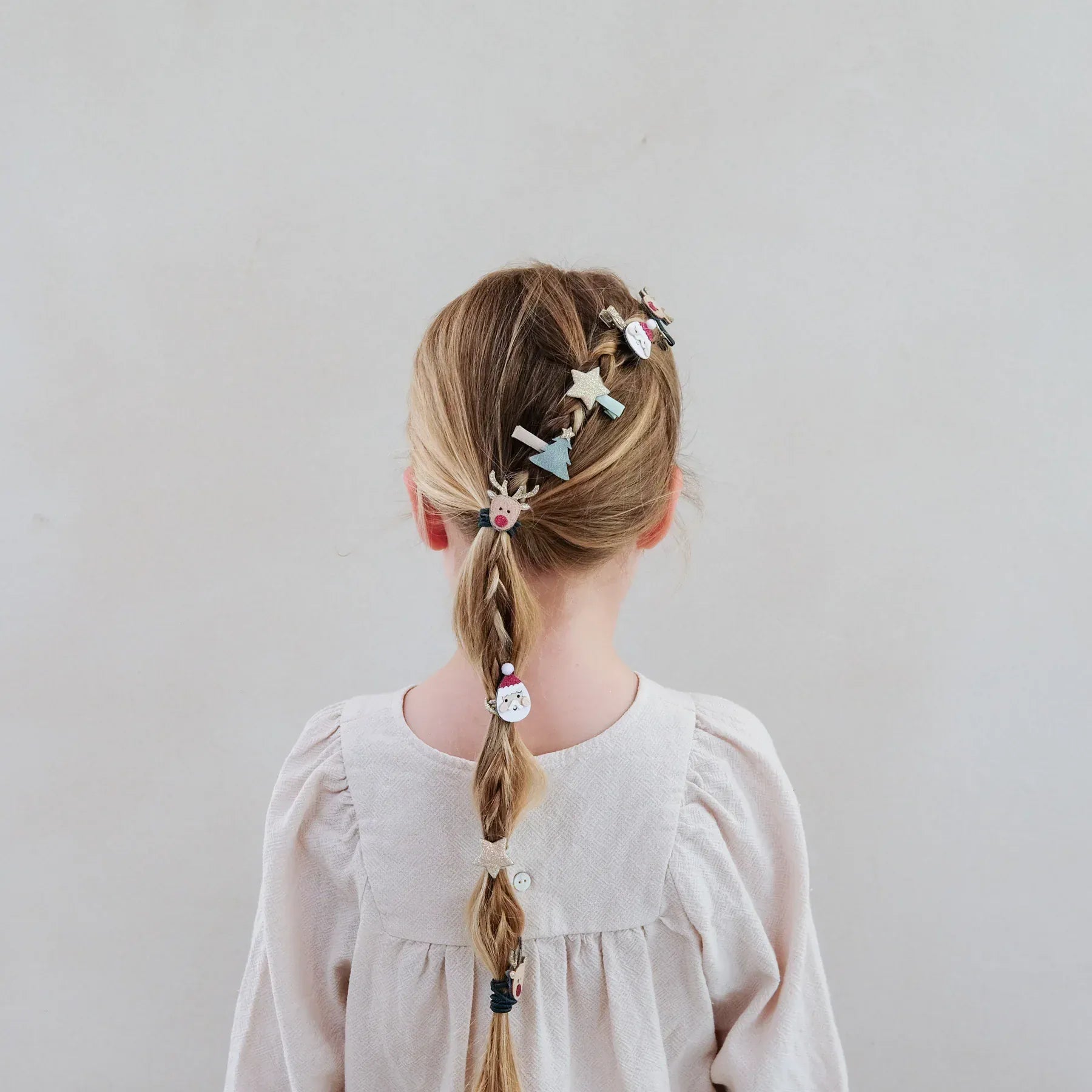 Mimi & Lula Accessory Hair Santa & Rudolph Mini Clips