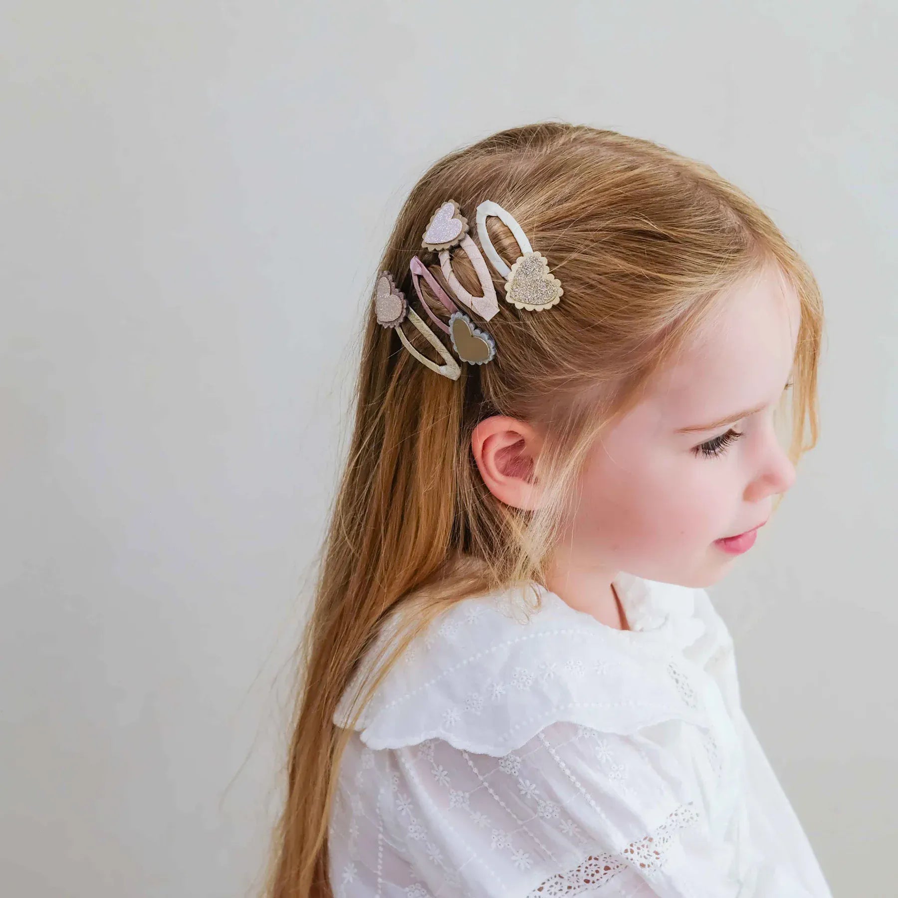 Mimi & Lula Accessory Hair Scalloped Heart Clips