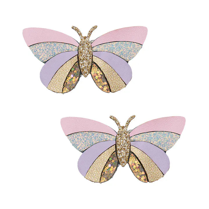 Mimi & Lula Accessory Hair Striped Butterfly Clips