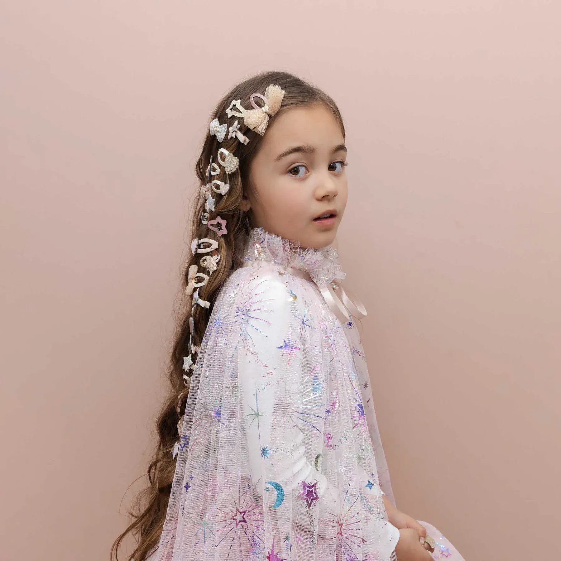 Mimi & Lula Girls Accessory Celestial Pink Cape