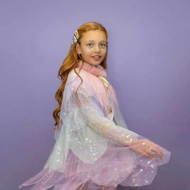 Mimi & Lula Girls Accessory Scallop Pastel Cape