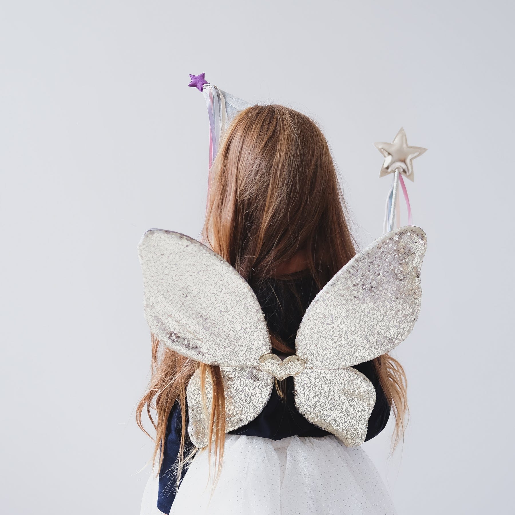 Mimi & Lula Girls Accessory Sparkle Sequin Wings - Gold