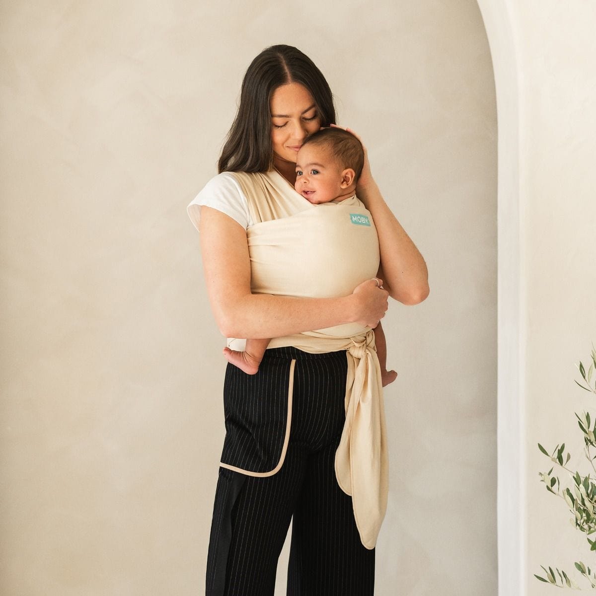Moby Accessory Carriers Classic Wrap Baby Carrier - Sand Dollar