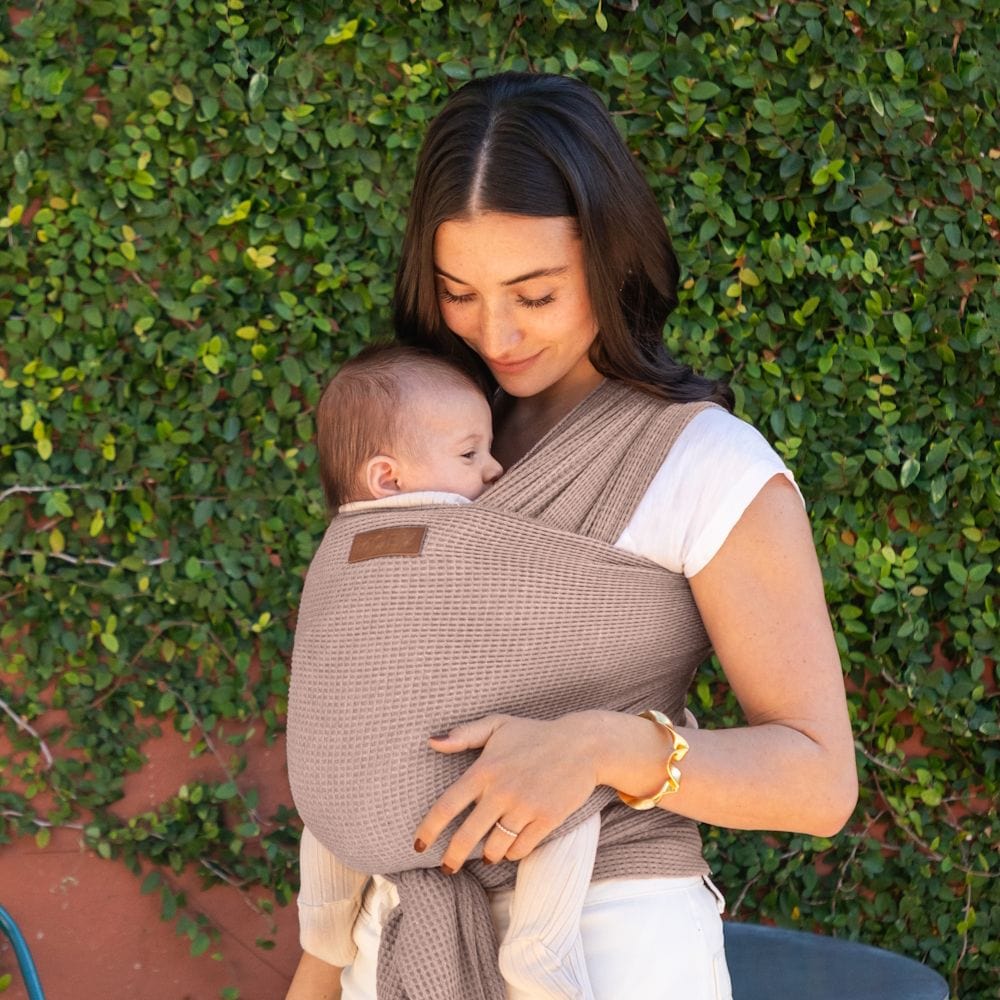Moby Accessory Carriers Waffle Knit Wrap - Sandstone
