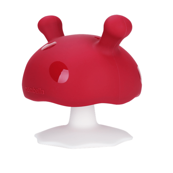 Mombella Toys Chimney Red Baby Mushroom Soothing Teether