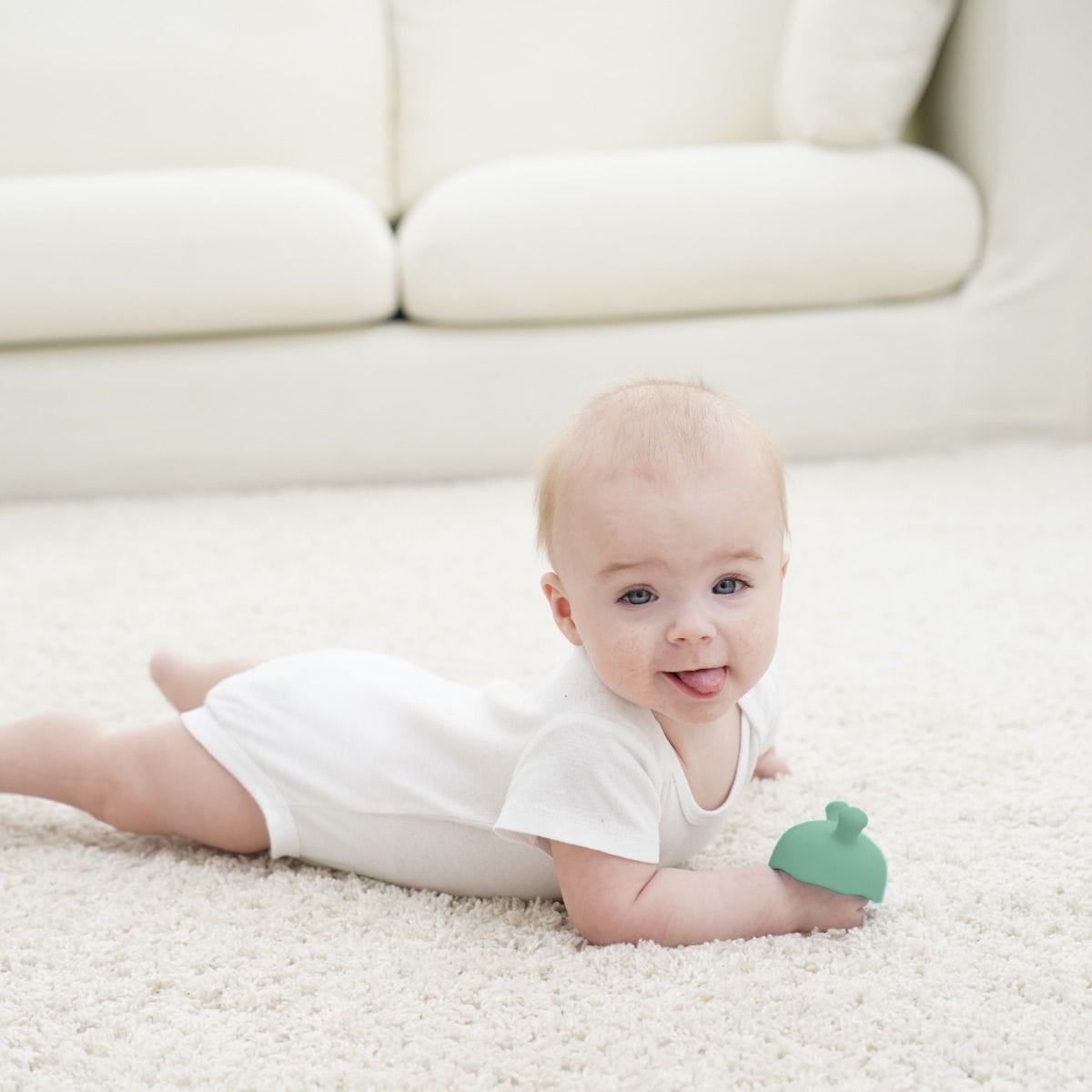 Mombella Toys Mushroom Teether - Eucalyptus