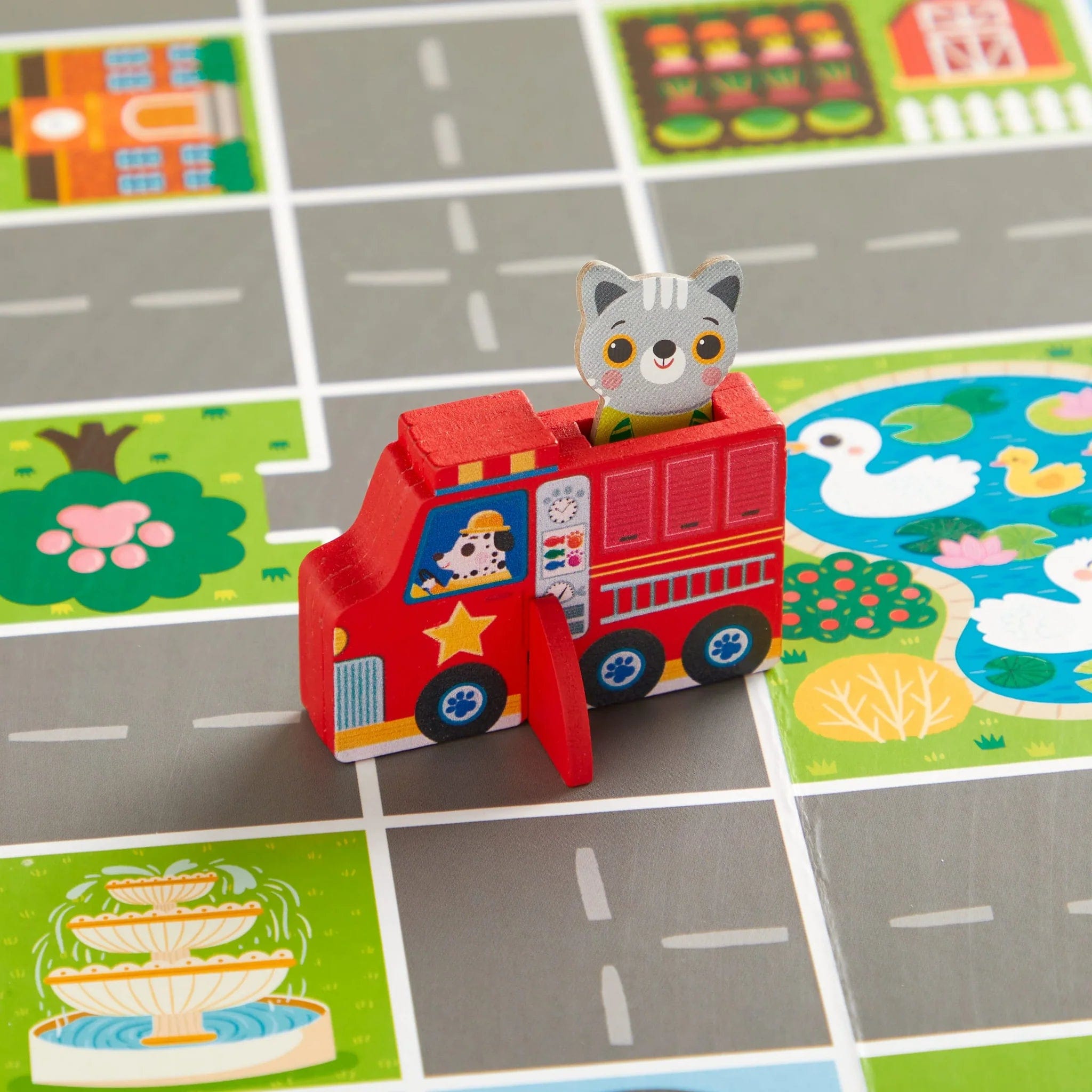 Mudpuppy Toys Fire Engine Rescue! Cooperative Board Game