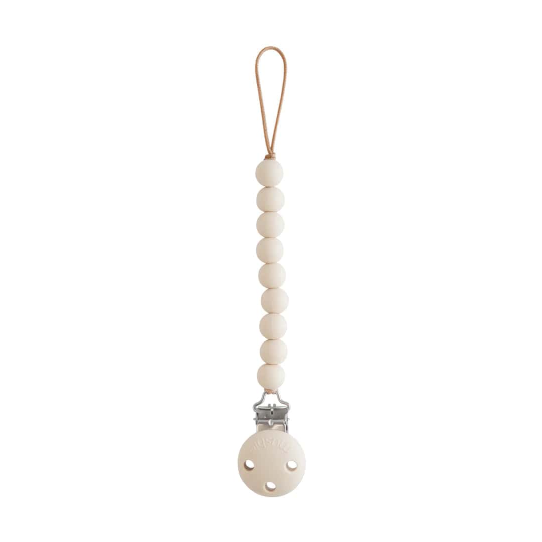 Mushie Baby Accessory Pacifier Clip - Hera Shifting Sand
