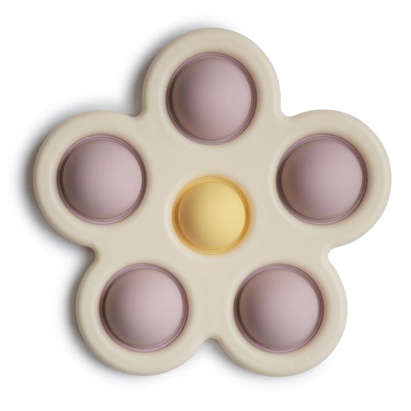 Mushie Toys Lilac/Daffodil/Ivory Flower Press Toy