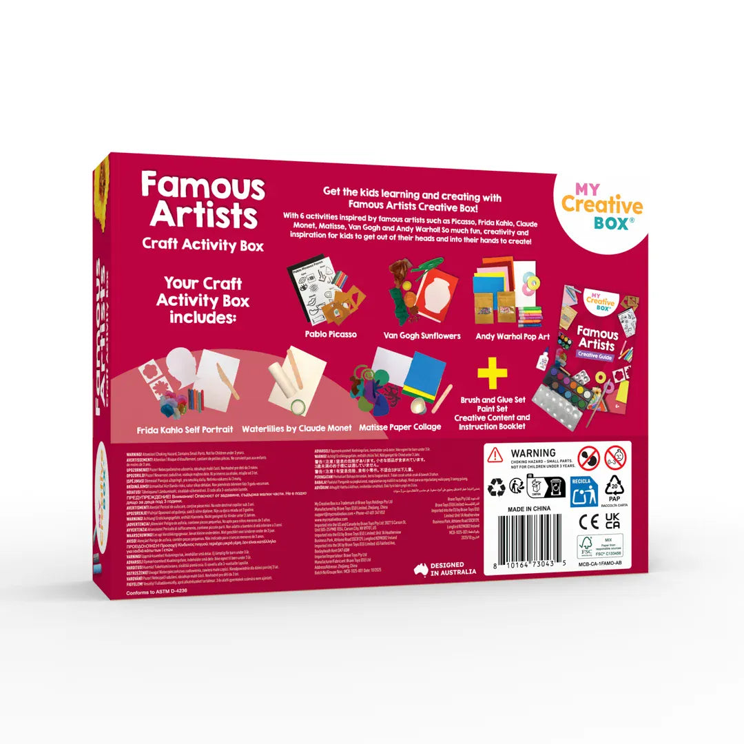 My Creative Box Toys Famous Artists Craft Activity Box