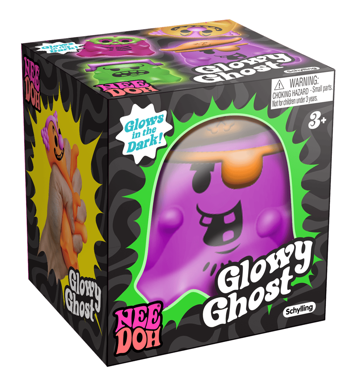 Needoh Toys Glowy Ghost Nee Doh