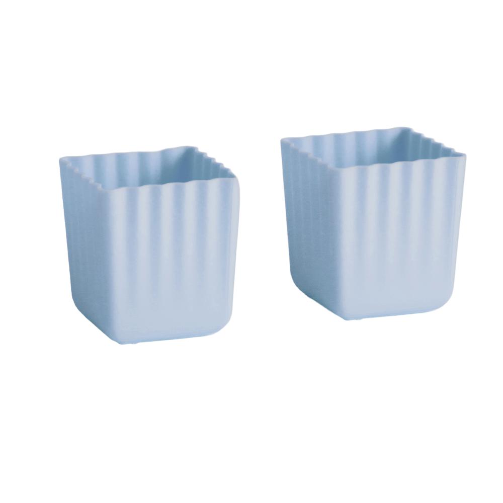 Nestling Accessory Feeding Dusty Blue Nestling Silicone Jumbo Cups 2pk