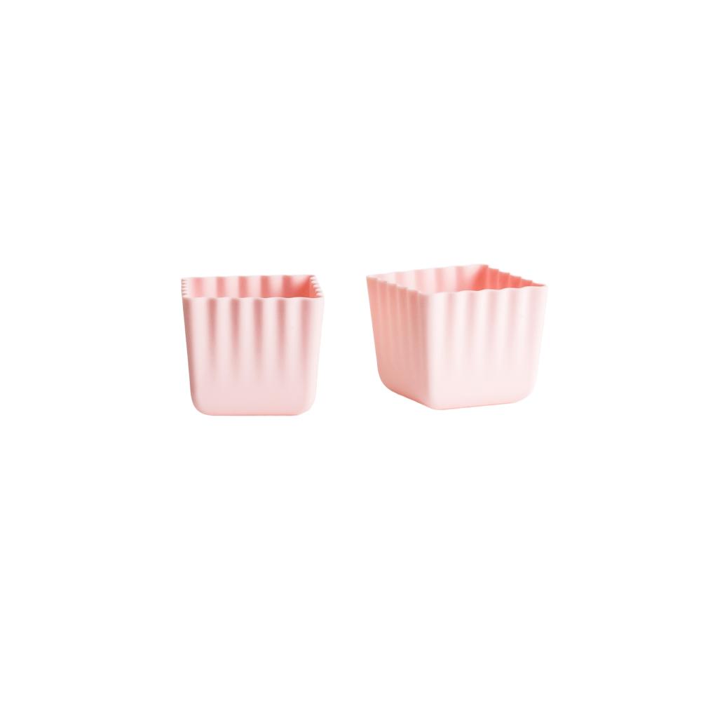 Nestling Accessory Feeding Dusty Pink Nestling Silicone Bento Cups 2pk
