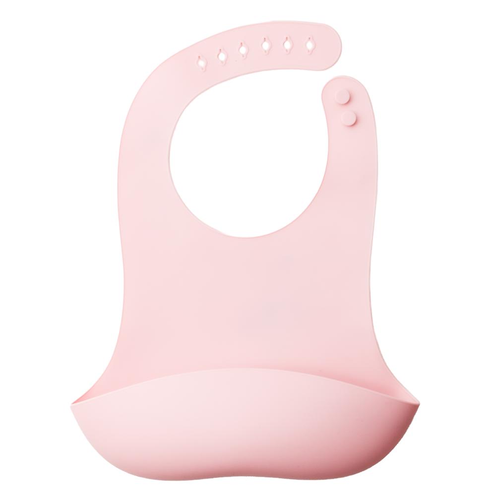 Nestling Accessory Feeding Dusty Pink Silicone Bib