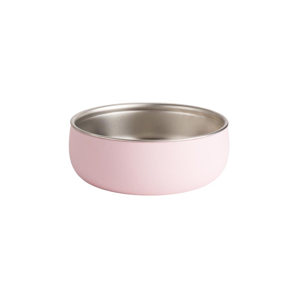 Nestling Accessory Feeding Dusty Pink Stainless Steel Large Bowl