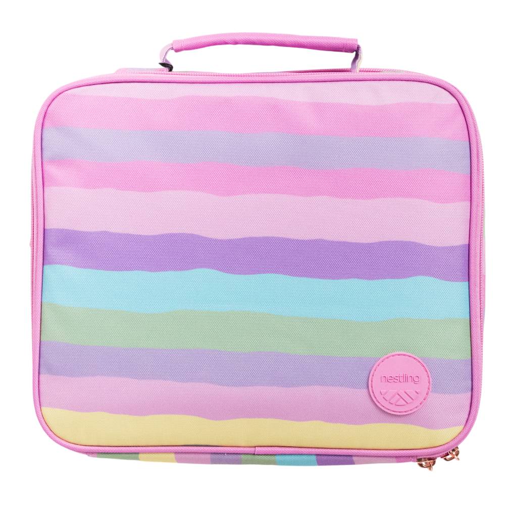 Nestling Accessory Feeding Insulated Lunch Bag - Sorbet Stripe