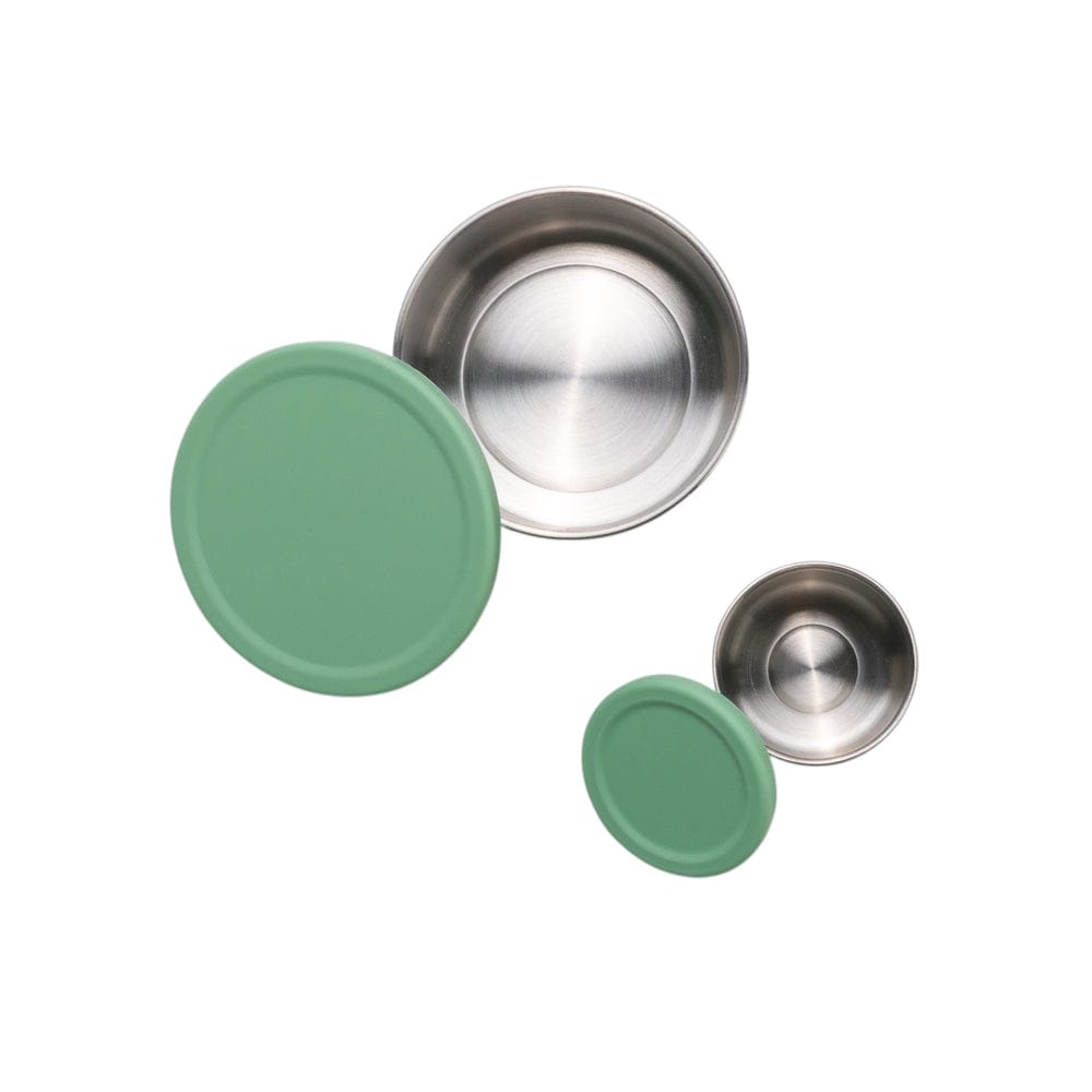 Nestling Accessory Feeding Sage Stainless Steel Lunchbox Dipper Set