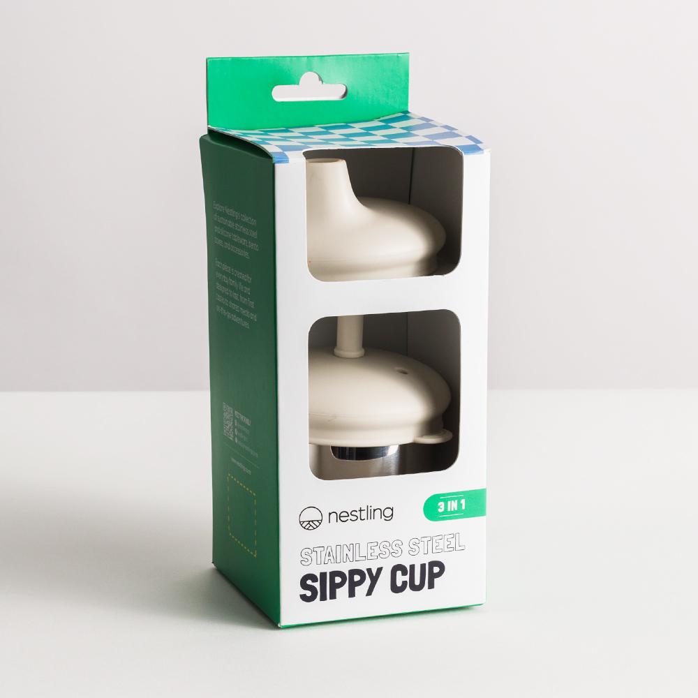 Nestling Accessory Feeding Stainless Steel 3-in-1 Sippy Cup