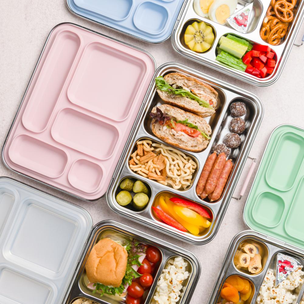 Nestling Accessory Feeding Stainless Steel Jumbo Bento Box - Dusty Pink