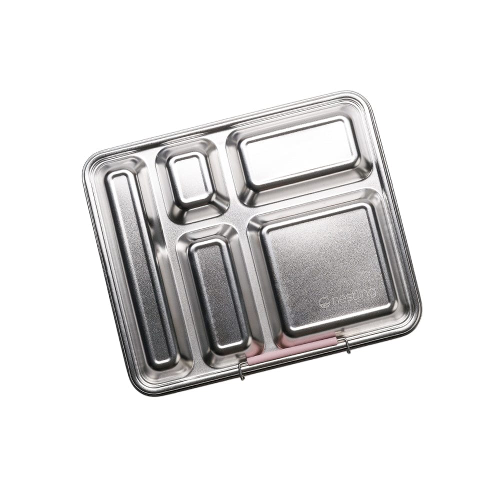 Nestling Accessory Feeding Stainless Steel Jumbo Bento Box - Dusty Pink