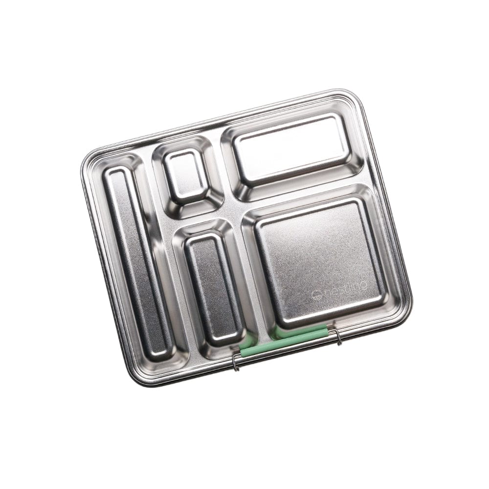 Nestling Accessory Feeding Stainless Steel Jumbo Bento Box - Sage